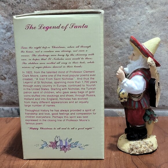 International Santa Claus Collection Pancho Navidad Mexico Figurine 1993 - Picture 4 of 10